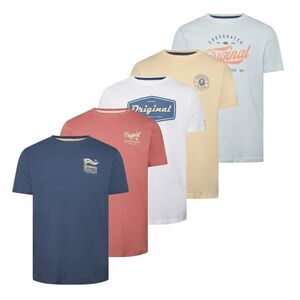 Crosshatch Mens Tranplex T-Shirt (Pack of 5) / Multicolored